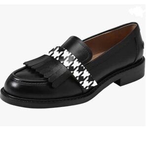 Chic Black and White Women's Loafers